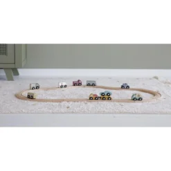 Little Dutch Railway Train Extension - Vehicles Set -Kids Toy Shop 0010398 little dutch railway extension vehicles set pure 3 1000