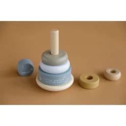 Little Dutch Rocking Ring Stacker - Ocean Blue -Kids Toy Shop 0011848 tuimelstapelaar ocean 1000