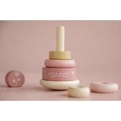 Little Dutch Rocking Ring Stacker - Wild Flowers -Kids Toy Shop 0011852 tuimelstapelaar wild flowers 1000