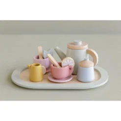 Little Dutch Wooden Tea Set -Kids Toy Shop 0012112 little dutch wooden tea service set spring flowers 3 1000
