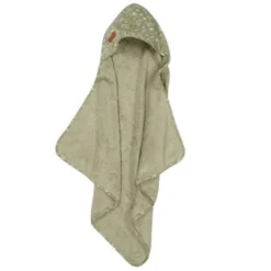Little Dutch Hooded Towel - Wild Flowers Olive