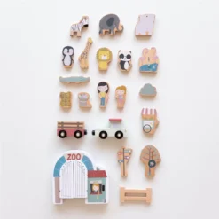 Little Dutch Railway Train Extension - Zoo -Kids Toy Shop 0013499 little dutch railway train extension zoo pure 4 1000