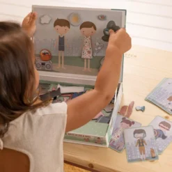 Little Dutch Jim & Rosa Magnetic Puzzle -Kids Toy Shop 0014054 magnetisch speelbord rosa en jim 1000