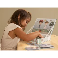 Little Dutch Jim & Rosa Magnetic Puzzle -Kids Toy Shop 0014055 magnetisch speelbord rosa en jim 1000