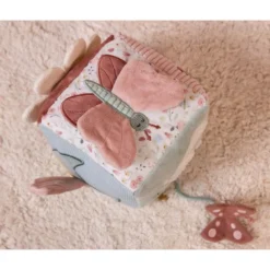 Little Dutch Soft Activity Cube - Butterflies & Flowers -Kids Toy Shop 0016907 little dutch activity cube flowers butterflies flowers butterflies 3 1000