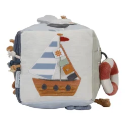 Little Dutch Soft Activity Cube - Sailors Bay -Kids Toy Shop 0016979 little dutch activity cube sailors bay sailors bay 13 1000