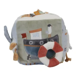 Little Dutch Soft Activity Cube - Sailors Bay -Kids Toy Shop 0016981 little dutch activity cube sailors bay sailors bay 9 1000