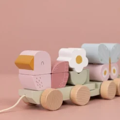 Little Dutch Wooden Stacking Train - Flowers & Butterflies 7 Little Dutch Wooden Stacking Train - Flowers & Butterflies -Kids Toy Shop 0017228 little dutch stacking train flowers butterflies flowers butterflies 1 1000