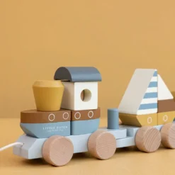 Little Dutch Wooden Stacking Train - Sailors Bay -Kids Toy Shop 0017239 little dutch stacking train sailors bay sailors bay 1 1000