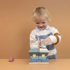 Little Dutch Wooden Stackers Sailboat - Sailors Bay 6 Little Dutch Wooden Stackers Sailboat - Sailors Bay -Kids Toy Shop 0018126 little dutch stacker sailboat sailors bay sailors bay 1 1000