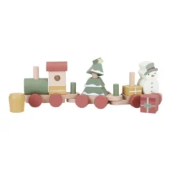 Little Dutch Wooden Stacking Train - Christmas -Kids Toy Shop 0020342 stapeltrein kerst 1000
