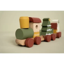 Little Dutch Wooden Stacking Train - Christmas -Kids Toy Shop 0020343 stapeltrein kerst 1000