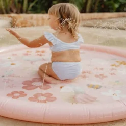 Little Dutch Sprinkler Mat - Flowers & Butterflies -Kids Toy Shop 0023181 little dutch sprinkler mat flowers butterflies flowers butterflies 2 1000