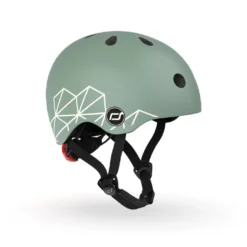 Scoot And Ride Safety Helmet With LED Green Lines