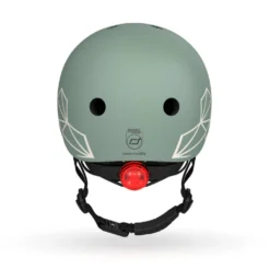 Scoot And Ride Safety Helmet With LED Green Lines -Kids Toy Shop 0145071 scoot ride otroska celada xxs s 45 51cm green lines