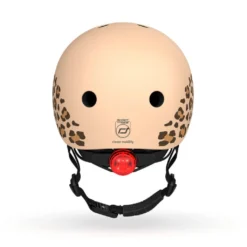 Scoot And Ride Safety Helmet With LED Leopard -Kids Toy Shop 0145075 scoot ride otroska celada xxs s 45 51cm leopard