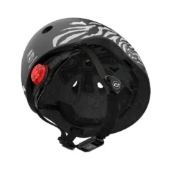 Scoot And Ride Safety Helmet With LED Zebra -Kids Toy Shop 0145079 scoot ride otroska celada xxs s 45 51cm zebra
