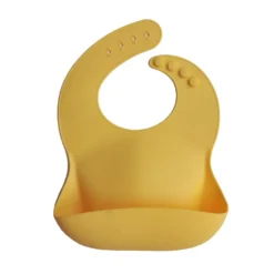 Mushie Silicone Bib - Mineral Yellow