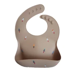 Mushie Silicone Bib - Rockets