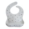 Mushie Silicone Bib - White Letters