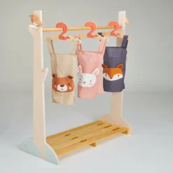 ThreadBear Design - Bear Linen Apron -Kids Toy Shop 3xapronsonclothesrail