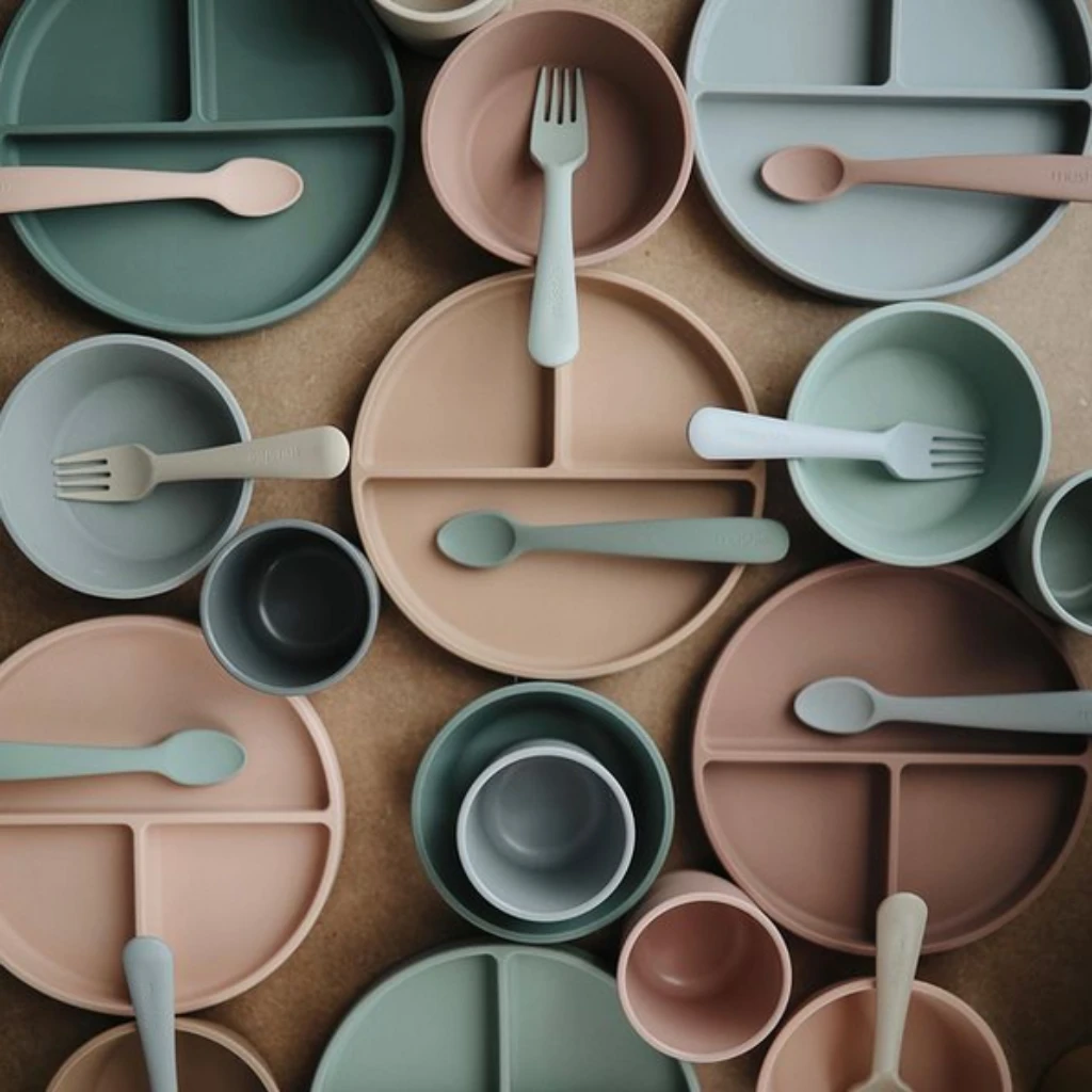 Mushie Silicone Suction Bowl - Natural 7 Mushie Silicone Suction Bowl - Natural - Image 7