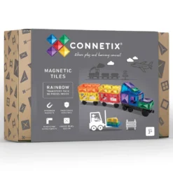 Connetix Tiles - Rainbow Transport Pack 50pcs -Kids Toy Shop 50pcTransportBox