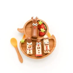 Eco Rascals Bamboo Suction Plate - Duck -Kids Toy Shop 7187GlD3XVL. AC SL1500