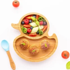 Eco Rascals Bamboo Suction Plate - Duck -Kids Toy Shop 71gk ceW9XL. AC SL1500