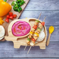 Eco Rascals Bamboo Suction Plate - Elephant -Kids Toy Shop 81U0k24zSoL. AC SL1440