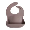Mushie Silicone Bib - Warm Taupe