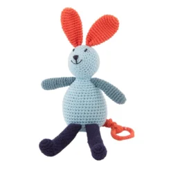 Crochet Musical Bunny Light Blue
