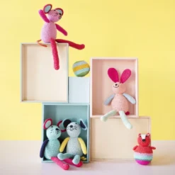 Crochet Musical Bunny Pink -Kids Toy Shop Crochet Musical Bunny Pink Global Affairs 1598481737