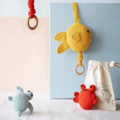 Crochet Musical Turtle Misty Blue -Kids Toy Shop Crochet Musical Turtle Misty Blue Global Affairs 1598481816