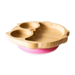 Eco Rascals Bamboo Suction Plate - Owl -Kids Toy Shop DSC07769