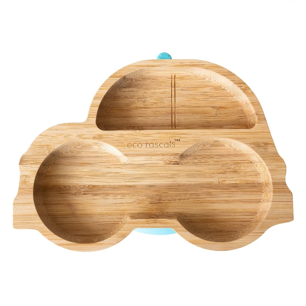 Eco Rascals Bamboo Suction Plate - Car 1 Eco Rascals Bamboo Suction Plate - Car