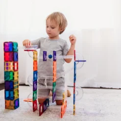 Connetix Tiles - Rainbow 92 Piece Ball Run Pack 31 Connetix Tiles - Rainbow 92 Piece Ball Run Pack -Kids Toy Shop DSC 1012 1