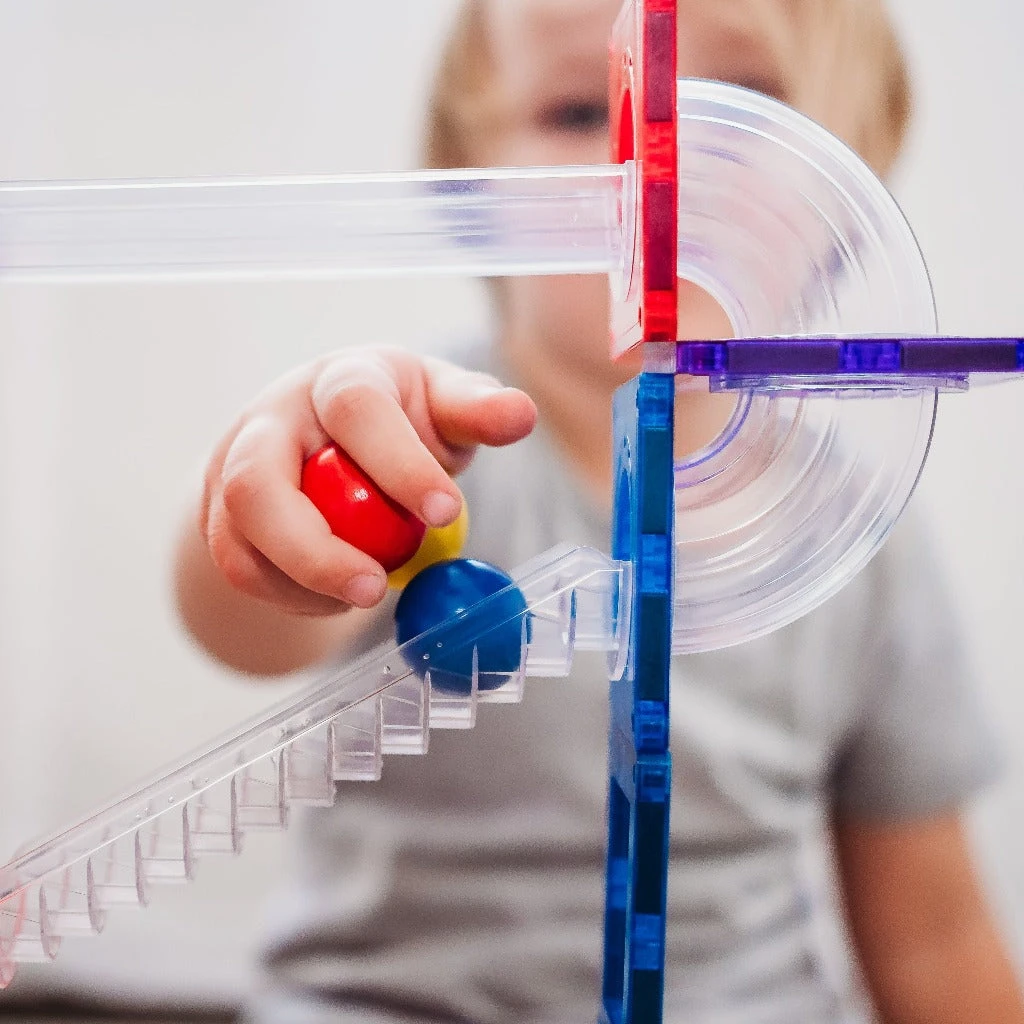 Connetix Tiles - Rainbow 92 Piece Ball Run Pack 15 Connetix Tiles - Rainbow 92 Piece Ball Run Pack - Image 15