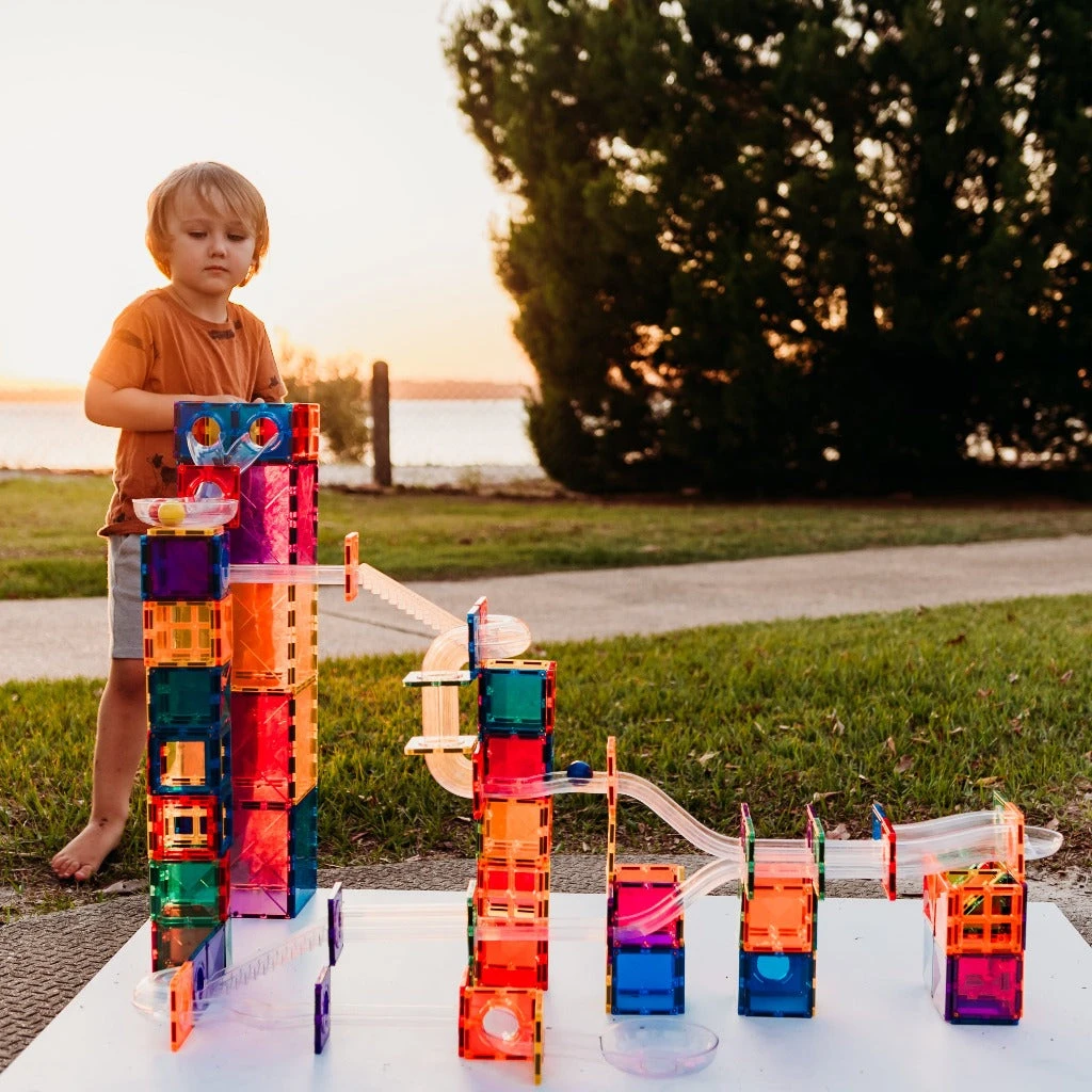 Connetix Tiles - Rainbow 92 Piece Ball Run Pack 17 Connetix Tiles - Rainbow 92 Piece Ball Run Pack - Image 17