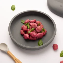 Eco Rascals Silicone Plate With Removable Divider - Silver -Kids Toy Shop Ecosiliconeplaterecipes 070