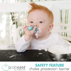 Grabease Ergonomic Utensils - Orange -Kids Toy Shop Grabease Ergonomic Utensils Variety of Colours Bebelephant 1598481074