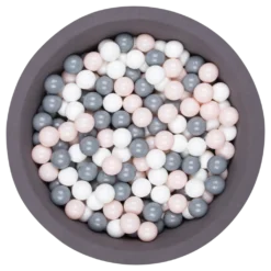 Larisa & Pumpkin Grey Ball Pit + Grey/Powder/White Balls