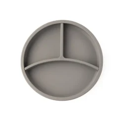 Eco Rascals Silicone Plate With Removable Divider - Silver