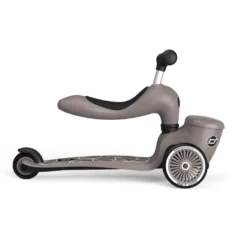 Scoot And Ride - Highway Kick 1 Lifestyle 2in1 Scooter Brown Lines -Kids Toy Shop HWK1L BROWNLINES SEAT SIDEVIEW1 210621 01.121.17