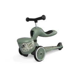 Scoot And Ride - Highway Kick 1 Lifestyle 2in1 Scooter Green Lines -Kids Toy Shop HWK1L GREENLINES SEAT RIGHTSIDEVIEW 210621 01.120.15