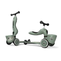 Scoot And Ride - Highway Kick 1 Lifestyle 2in1 Scooter Green Lines