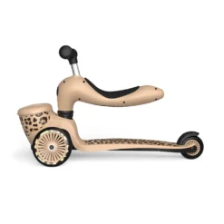 Scoot And Ride - Highway Kick 1 Lifestyle 2in1 Scooter Leopard -Kids Toy Shop HWK1L LEOPARD SEAT SIDEVIEW2 210621 01.123.18