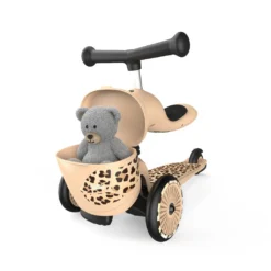 Scoot And Ride - Highway Kick 1 Lifestyle 2in1 Scooter Leopard -Kids Toy Shop HWK1L LEOPARD SEAT TOYINSTORAGE 210621 01.123.29