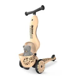 Scoot And Ride - Highway Kick 1 Lifestyle 2in1 Scooter Leopard -Kids Toy Shop HWK1L LEOPARD STAND TOYINSTORAGE 210621 01.123.26