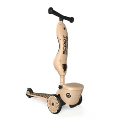 Scoot And Ride - Highway Kick 1 Lifestyle 2in1 Scooter Leopard -Kids Toy Shop HWK1L LEOPARD STANDPOS3 210621 01.123.7